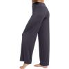 imageWiWi Pajama Pants for Women Plus Size Pajamas Bottoms Wide Leg Lounge Soft Pj SweatpantsViscose Made from Bamboo S4XAdark Grey