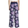 imageWiWi Pajama Pants for Women Plus Size Pajamas Bottoms Wide Leg Lounge Soft Pj SweatpantsViscose Made from Bamboo S4XAdark NavyPurple Floral