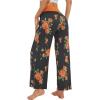 imageWiWi Pajama Pants for Women Plus Size Pajamas Bottoms Wide Leg Lounge Soft Pj SweatpantsViscose Made from Bamboo S4XAgreyFloral