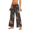 imageWiWi Pajama Pants for Women Plus Size Pajamas Bottoms Wide Leg Lounge Soft Pj SweatpantsViscose Made from Bamboo S4XAgreyFloral