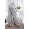 imageWiWi Pajama Pants for Women Plus Size Pajamas Bottoms Wide Leg Lounge Soft Pj SweatpantsViscose Made from Bamboo S4XAheather Grey