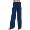 imageWiWi Pajama Pants for Women Plus Size Pajamas Bottoms Wide Leg Lounge Soft Pj SweatpantsViscose Made from Bamboo S4XAink Blue