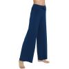 imageWiWi Pajama Pants for Women Plus Size Pajamas Bottoms Wide Leg Lounge Soft Pj SweatpantsViscose Made from Bamboo S4XAink Blue