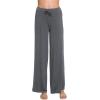 imageWiWi Pajama Pants for Women Plus Size Pajamas Bottoms Wide Leg Lounge Soft Pj SweatpantsViscose Made from Bamboo S4XAiron Grey