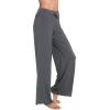 imageWiWi Pajama Pants for Women Plus Size Pajamas Bottoms Wide Leg Lounge Soft Pj SweatpantsViscose Made from Bamboo S4XAiron Grey