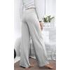 imageWiWi Pajama Pants for Women Plus Size Pajamas Bottoms Wide Leg Lounge Soft Pj SweatpantsViscose Made from Bamboo S4XAlight Heather Grey