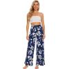 imageWiWi Pajama Pants for Women Plus Size Pajamas Bottoms Wide Leg Lounge Soft Pj SweatpantsViscose Made from Bamboo S4XAnavy Floral