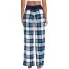 imageWiWi Pajama Pants for Women Plus Size Pajamas Bottoms Wide Leg Lounge Soft Pj SweatpantsViscose Made from Bamboo S4XAnavyGreen Plaid