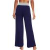 imageWiWi Pajama Pants for Women Plus Size Pajamas Bottoms Wide Leg Lounge Soft Pj SweatpantsViscose Made from Bamboo S4XAnavyLight Heather Grey
