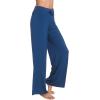 imageWiWi Pajama Pants for Women Plus Size Pajamas Bottoms Wide Leg Lounge Soft Pj SweatpantsViscose Made from Bamboo S4XAprussian Blue
