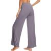imageWiWi Pajama Pants for Women Plus Size Pajamas Bottoms Wide Leg Lounge Soft Pj SweatpantsViscose Made from Bamboo S4XApurplish Grey