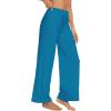 imageWiWi Pajama Pants for Women Plus Size Pajamas Bottoms Wide Leg Lounge Soft Pj SweatpantsViscose Made from Bamboo S4XAteal Blue