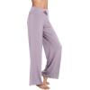 imageWiWi Pajama Pants for Women Plus Size Pajamas Bottoms Wide Leg Lounge Soft Pj SweatpantsViscose Made from Bamboo S4XAviolet