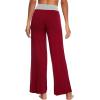 imageWiWi Pajama Pants for Women Plus Size Pajamas Bottoms Wide Leg Lounge Soft Pj SweatpantsViscose Made from Bamboo S4XAwine RedLight Heather Grey