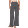 imageWiWi Pajama Pants for Women Plus Size Pajamas Bottoms Wide Leg Lounge Soft Pj SweatpantsViscose Made from Bamboo S4XBiron Grey
