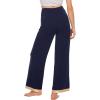 imageWiWi Pajama Pants for Women Plus Size Pajamas Bottoms Wide Leg Lounge Soft Pj SweatpantsViscose Made from Bamboo S4XBnavy