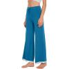 imageWiWi Pajama Pants for Women Plus Size Pajamas Bottoms Wide Leg Lounge Soft Pj SweatpantsViscose Made from Bamboo S4XBteal Blue