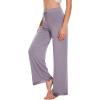 imageWiWi Pajama Pants for Women Plus Size Pajamas Bottoms Wide Leg Lounge Soft Pj SweatpantsViscose Made from Bamboo S4XBviolet