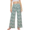 imageWiWi Pajama Pants for Women Plus Size Pajamas Bottoms Wide Leg Lounge Soft Pj SweatpantsViscose Made from Bamboo S4XCgreen Leopard
