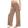 imageWiWi Pajama Pants for Women Plus Size Pajamas Bottoms Wide Leg Lounge Soft Pj SweatpantsViscose Made from Bamboo S4XCleopard