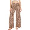 imageWiWi Pajama Pants for Women Plus Size Pajamas Bottoms Wide Leg Lounge Soft Pj SweatpantsViscose Made from Bamboo S4XCleopard