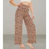 imageWiWi Pajama Pants for Women Plus Size Pajamas Bottoms Wide Leg Lounge Soft Pj SweatpantsViscose Made from Bamboo S4XCleopard