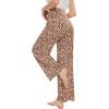 imageWiWi Pajama Pants for Women Plus Size Pajamas Bottoms Wide Leg Lounge Soft Pj SweatpantsViscose Made from Bamboo S4XCleopard