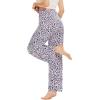 imageWiWi Pajama Pants for Women Plus Size Pajamas Bottoms Wide Leg Lounge Soft Pj SweatpantsViscose Made from Bamboo S4XCpurple Leopard