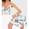 imageWiWi Slip Dress for Women Plus Size Chemise Nightgown Full Spaghetti Strap DressesViscose made from Bamboo S4XAblue Floral