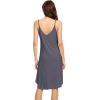 imageWiWi Slip Dress for Women Plus Size Chemise Nightgown Full Spaghetti Strap DressesViscose made from Bamboo S4XAdark Grey