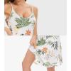 imageWiWi Slip Dress for Women Plus Size Chemise Nightgown Full Spaghetti Strap DressesViscose made from Bamboo S4XAgreen Floral
