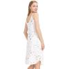 imageWiWi Slip Dress for Women Plus Size Chemise Nightgown Full Spaghetti Strap DressesViscose made from Bamboo S4XAwhite Stars