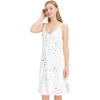 imageWiWi Slip Dress for Women Plus Size Chemise Nightgown Full Spaghetti Strap DressesViscose made from Bamboo S4XAwhite Stars