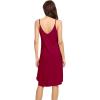 imageWiWi Slip Dress for Women Plus Size Chemise Nightgown Full Spaghetti Strap DressesViscose made from Bamboo S4XAwine