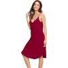 imageWiWi Slip Dress for Women Plus Size Chemise Nightgown Full Spaghetti Strap DressesViscose made from Bamboo S4XAwine
