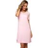 imageWiWi Viscose from Bamboo Nightgowns for Women Short Sleeve Sleep Shirt V Neck Nightgown Plus Size Sleepwear S4XApink