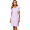 imageWiWi Viscose from Bamboo Nightgowns for Women Short Sleeve Sleep Shirt V Neck Nightgown Plus Size Sleepwear S4XAtaro Purple