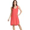 imageWiWi Viscose from Bamboo Nightgowns for Women Soft Sleeveless Tank Sleep Shirts Plus Size Sleepwear Night Dress S4XAcoral