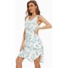 imageWiWi Viscose from Bamboo Nightgowns for Women Soft Sleeveless Tank Sleep Shirts Plus Size Sleepwear Night Dress S4XAgreen Leaf