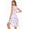 imageWiWi Viscose from Bamboo Nightgowns for Women Soft Sleeveless Tank Sleep Shirts Plus Size Sleepwear Night Dress S4XAgreyPeony