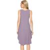 imageWiWi Viscose from Bamboo Nightgowns for Women Soft Sleeveless Tank Sleep Shirts Plus Size Sleepwear Night Dress S4XAviolet