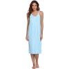imageWiWi Viscose from Bamboo Nightgowns for Women Soft Sleeveless Tank Sleep Shirts Plus Size Sleepwear Night Dress S4XEpale Blue