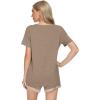 imageWiWi Viscose from Bamboo Pajamas Set for Women Soft Short Sleeve with Shorts Summer Plus Size Pjs Sets Sleepwear S4XAcamel