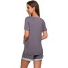 imageWiWi Viscose from Bamboo Pajamas Set for Women Soft Short Sleeve with Shorts Summer Plus Size Pjs Sets Sleepwear S4XApurplish Grey