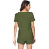 imageWiWi Viscose from Bamboo Pajamas Set for Women Soft Short Sleeve with Shorts Summer Plus Size Pjs Sets Sleepwear S4XBarmy Green