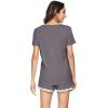 imageWiWi Viscose from Bamboo Pajamas Set for Women Soft Short Sleeve with Shorts Summer Plus Size Pjs Sets Sleepwear S4XBdark Grey