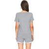 imageWiWi Viscose from Bamboo Pajamas Set for Women Soft Short Sleeve with Shorts Summer Plus Size Pjs Sets Sleepwear S4XBheather Grey