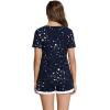 imageWiWi Viscose from Bamboo Pajamas Set for Women Soft Short Sleeve with Shorts Summer Plus Size Pjs Sets Sleepwear S4XBnavy Stars