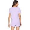 imageWiWi Viscose from Bamboo Pajamas Set for Women Soft Short Sleeve with Shorts Summer Plus Size Pjs Sets Sleepwear S4XBtaro Purple