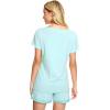 imageWiWi Viscose from Bamboo Pajamas Set for Women Soft Short Sleeve with Shorts Summer Plus Size Pjs Sets Sleepwear S4XCaqua